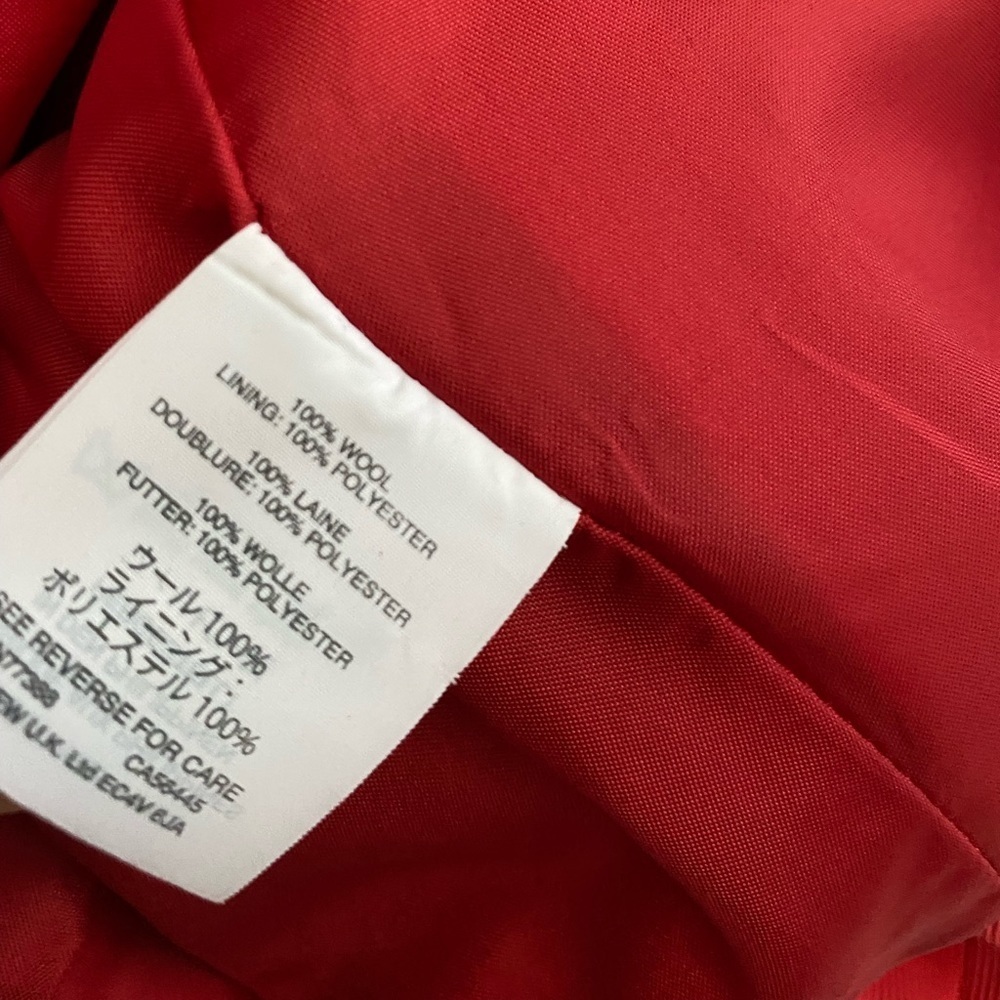 J.Crew Wool Preppy Red A-Line Mini Skirt Double Serge Pockets Classic Modern 2T - Picture 10 of 10